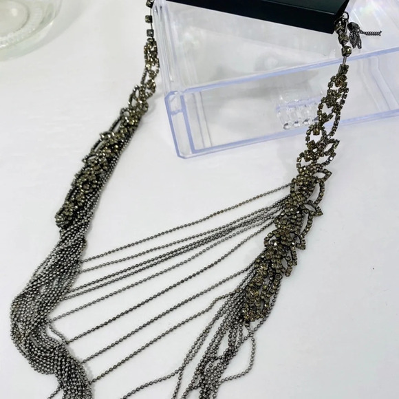 🆕Simply Vera Vera Wang Crystal and Chain Necklace - Picture 3 of 5